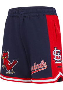 Pro Standard St Louis Cardinals Youth Navy Blue Classic Chenille Shorts