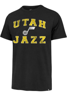 47 Utah Jazz Black Union Arch Franklin Short Sleeve Fashion T Shirt