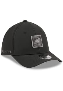New Era Philadelphia Eagles Mens Black 2026 NFL Training Camp 39THIRTY Flex Hat