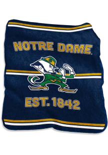 Notre Dame Fighting Irish Retro Raschel Throw Blanket - Green