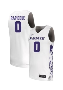 Elias Rapieque  Nike K-State Wildcats White NIL Name And Number Jersey