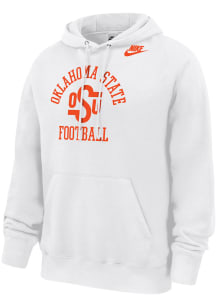 Nike Oklahoma State Cowboys Mens White Vintage Football Logo Legend Long Sleeve Hoodie
