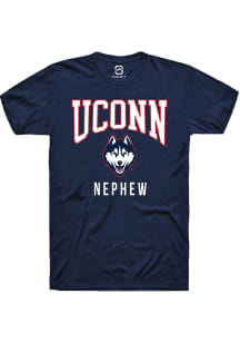 Summit Sportswear UConn Huskies Navy Blue Nephew Short Sleeve T Shirt