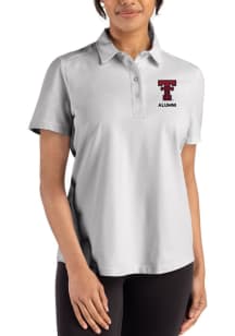 Cutter and Buck Texas Tech Red Raiders Womens Ash Advantage Short Sleeve Polo Shirt