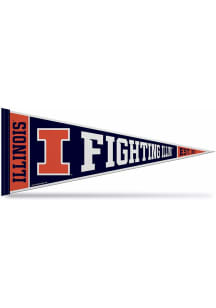 Illinois Fighting Illini Rally Standard 12x30 Pennant - Orange