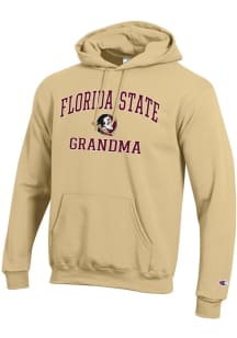 Champion Florida State Seminoles Mens Gold Grandma Powerblend Long Sleeve Hoodie