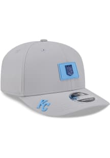 New Era Kansas City Royals 2026 Clubhouse 9SEVENTY Stretch Snap Adjustable Hat - Grey