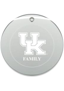 Kentucky Wildcats Family Round Ornament - White