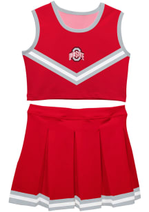 Vive La Fete Ohio State Buckeyes Toddler Girls Scarlet Red 2 Piece Sets Cheer