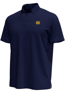 Under Armour Notre Dame Fighting Irish Mens Navy Blue Icon Polo Short Sleeve Polo