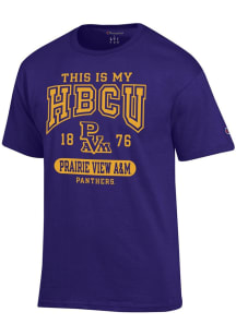 Champion Prairie View A&M Panthers Purple HBCU Short Sleeve T Shirt