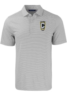 Cutter and Buck Columbus Crew Grey Forge Double Stripe Big and Tall Polo