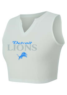 Concepts Sport Detroit Lions Womens White Scalloped Tank Top