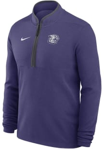 Nike K-State Wildcats Mens Purple Victory Long Sleeve Qtr Zip Pullover