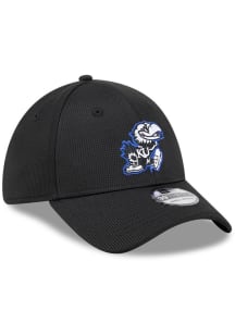 New Era Kansas Jayhawks Mens Black DL Team Pop 39THIRTY Flex Hat