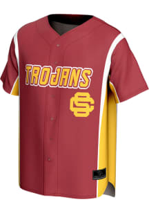 ProSphere USC Trojans Mens Cardinal Rival Baseball Jersey