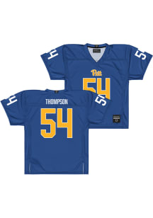 Justin Thompson  Campus Ink Pitt Panthers Blue NIL Football Jersey