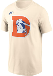 Nike Denver Broncos White Retro Logo Short Sleeve T Shirt