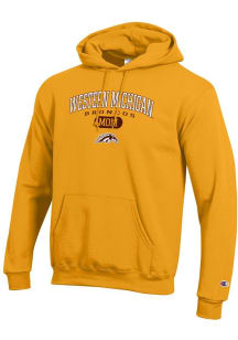 Champion Western Michigan Broncos Mens Gold Pill Box Mom Powerblend Long Sleeve Hoodie