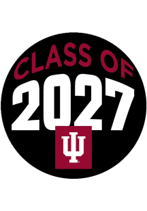 Indiana Hoosiers 3" Class of 2027 Button - Red