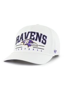 47 Baltimore Ravens Roscoe Hitch Adjustable Hat - White