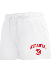 Pro Standard Atlanta Hawks Womens White Classic Chenille Shorts