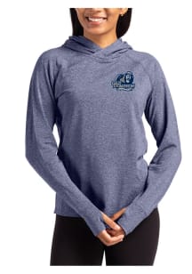 Cutter and Buck Old Dominion Monarchs Womens Navy Blue Adapt Knit Hood Hooded Sweatshirt