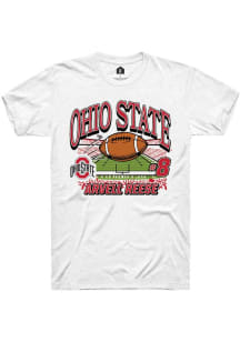 Arvell Reese Ohio State Buckeyes White NIL Name Number Net Short Sleeve Player T Shirt