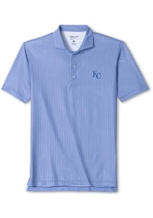 Johnnie O Kansas City Royals Mens Blue Crosslink Short Sleeve Fashion Polo