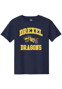 Summit Sportswear Drexel Dragons Youth Navy Blue No 1 Primary Short Sleeve T-Shirt