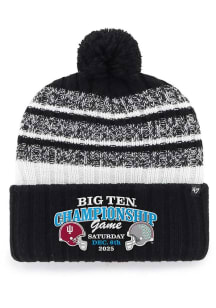 47 Big Ten Black Big 10 Conference Dueling Tavern Cuff Mens Knit Hat