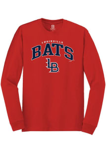 Summit Sportswear Louisville Bats Red Arch Mascot Long Sleeve T Shirt