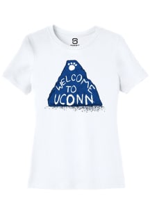 Summit Sportswear UConn Huskies Womens White School Specific Short Sleeve T-Shirt