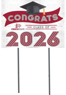 CSU Chico Wildcats KH Sports Fan Class of 2026 Yard Sign - Red