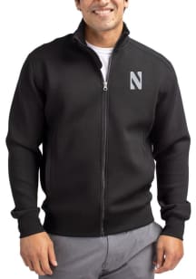 Cutter and Buck Northwestern Wildcats Mens Black Roam Big and Tall Light Weight Jacket