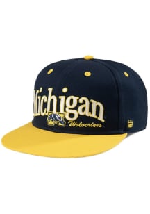 Homefield Michigan Wolverines Navy Blue Wordmark Arch Mens Snapback Hat