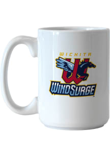 Wichita Wind Surge 15oz Gameday Sublimated Ceramic Mug - White