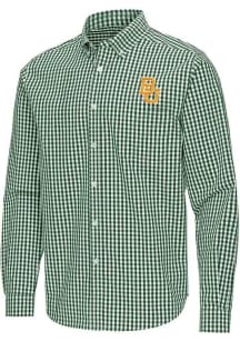 Antigua Baylor Bears Mens Green Ellis Long Sleeve Dress Shirt