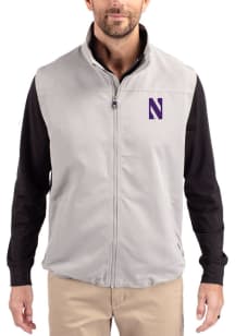 Cutter and Buck Northwestern Wildcats Mens Purple Charter Sleeveless Jacket