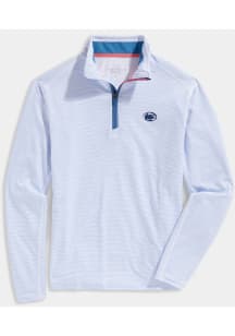 Vineyard Vines Penn State Nittany Lions Mens Light Blue Sankaty Long Sleeve Qtr Zip Pullover