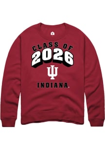 Rally Indiana Hoosiers Mens Crimson Class of 2026 Long Sleeve Crew Sweatshirt
