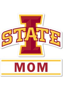 Iowa State Cyclones 3 Inch Mom Auto Decal - Cardinal