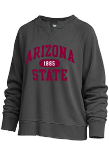 Arizona State Sun Devils Womens Black Venice Crew Sweatshirt
