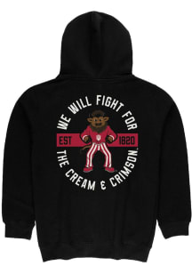 Summit Sportswear Indiana Hoosiers Mens Black Front Back Long Sleeve Full Zip Jacket