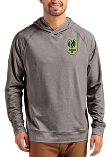 Cutter and Buck Nashville SC Mens Black Adapt Knit Hood Long Sleeve Hoodie