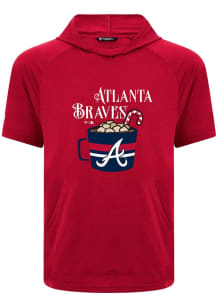 Levelwear Atlanta Braves Red Phase Mellow Short Sleeve Hoods