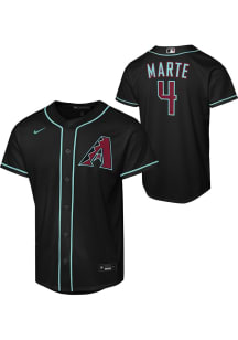 Ketel Marte  Nike Arizona Diamondbacks Youth Black Alt 1 Baseline Jersey