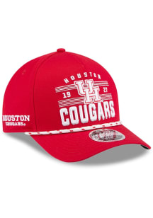 New Era Houston Cougars March Madness 9FORTY Modern Crown Adjustable Hat - Red