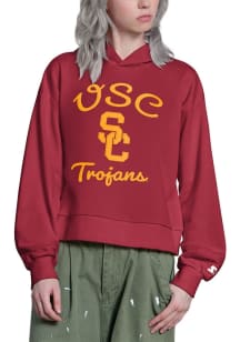 Starter USC Trojans Womens Cardinal Baseline Hooded Sweatshirt