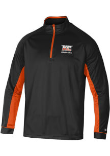 Champion Kansas City Mavericks Mens Black Tipping Long Sleeve Qtr Zip Pullover